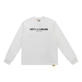 Gallery Dept. Front-Logo DÉPT. de la GALERIE Long Sleeve T-Shirt - White