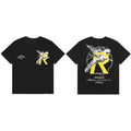 Represent "Standing on Shoulders" Angel "R" Graphic T-Shirt - Black