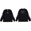 Gallery Dept. Flame Sleeve & LA Address Logo Long Sleeve T-Shirt - Black
