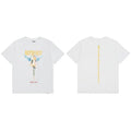Represent Angel Figurine & Vertical Logo Graphic T-Shirt - White