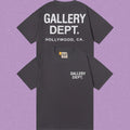 Gallery Dept. Hollywood Logo Short Sleeve T-Shirt - Dark Grey/White