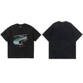 Represent "Only The Strong" Shark Graphic T-Shirt - Black
