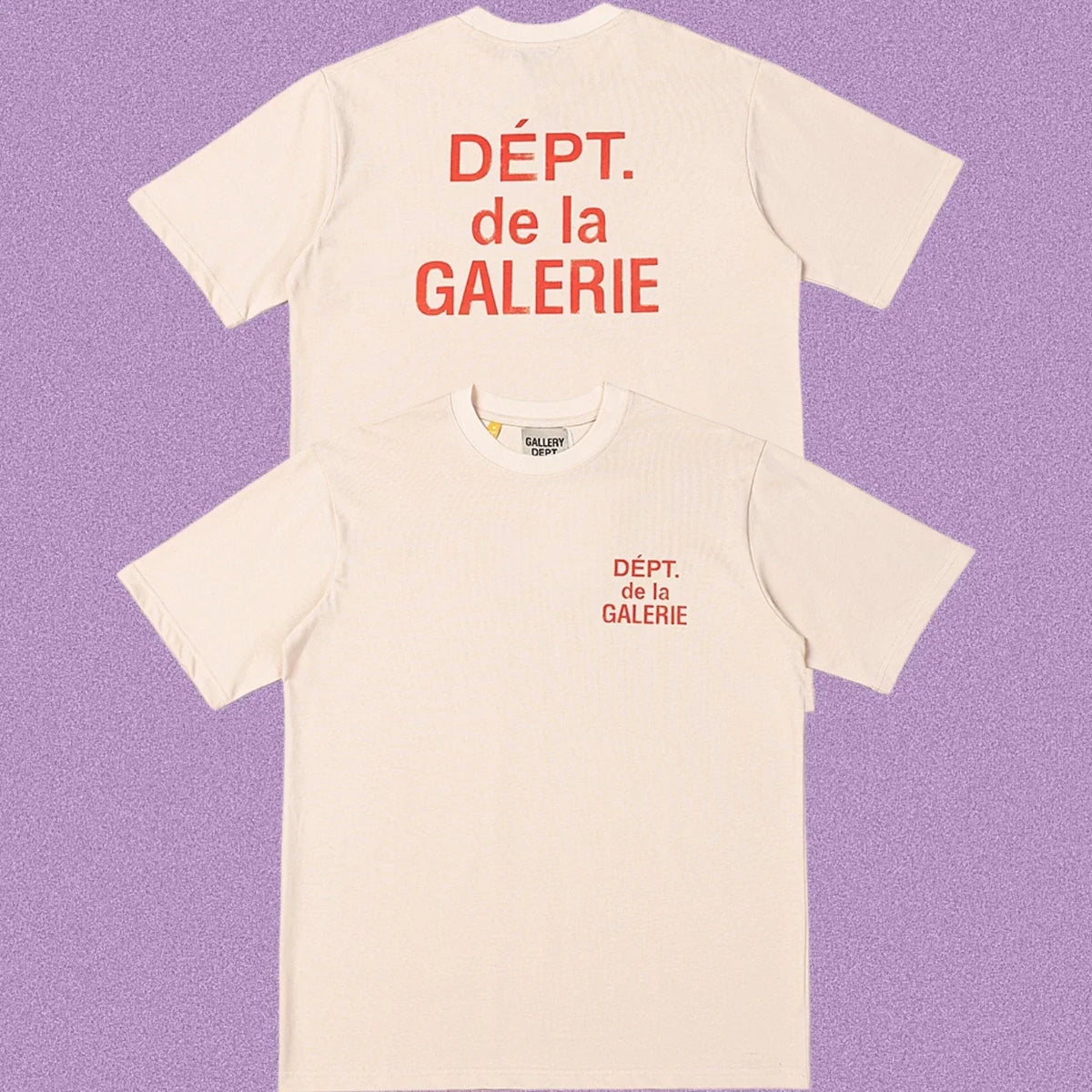 Gallery Dept. DÉPT. de la GALERIE Short Sleeve T-Shirt - Cream/Red