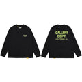 Gallery Dept. Hollywood Logo Long Sleeve T-Shirt - Black/Neon Yellow