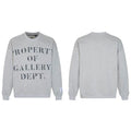 Gallery Dept. Heather Grey Crewneck – “Property Of” Stacked Print