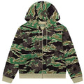 Denim Tears Camo Cotton Wreath Full Zip-Up Hoodie - Green Camo