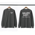 Gallery Dept. Hollywood Logo Long Sleeve T-Shirt - Charcoal Grey